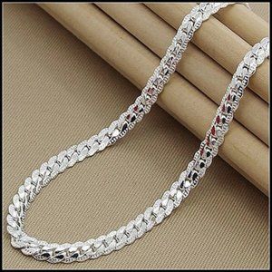 NEW 925 Sterling Silver 20'' Snake Chain Necklace